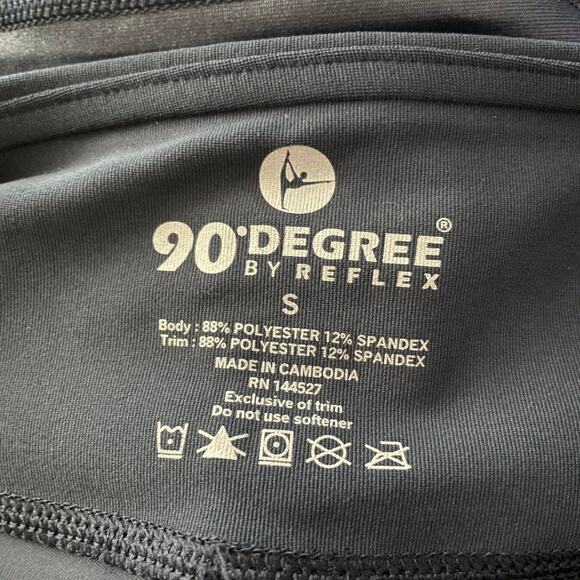 90 Degree by Reflex Prove Them Wrong Colorblock Leggings Navy Small New - Picture 3 of 5